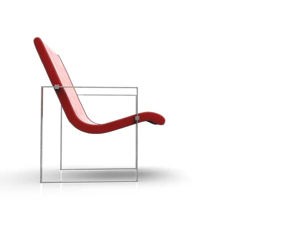 Red Chair Interior Furniture Presentations Presentations — Stock Photo, Image