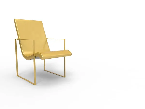 Roter Stuhl Isoliert Auf Weiß Möbelpräsentation — Stockfoto