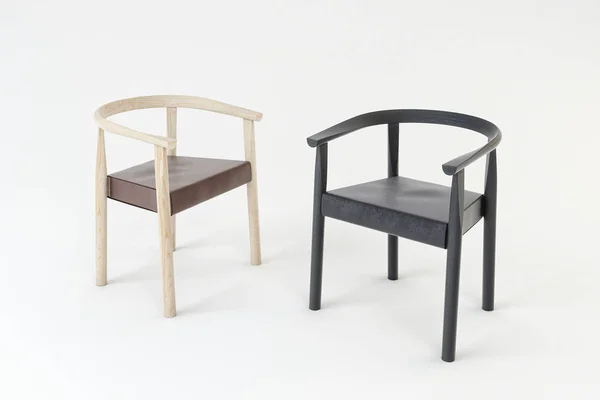 Tokyo Sandalyeler Üzerinde Izole Beyaz Mobilya Sunumlar — Stok fotoğraf