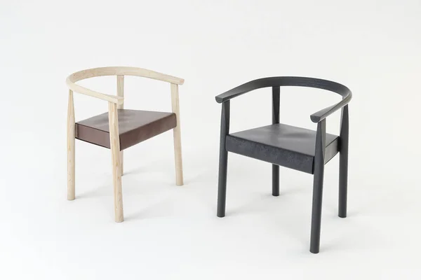 Tokyo Stoelen Geïsoleerd Wit Meubilair Presentaties — Stockfoto