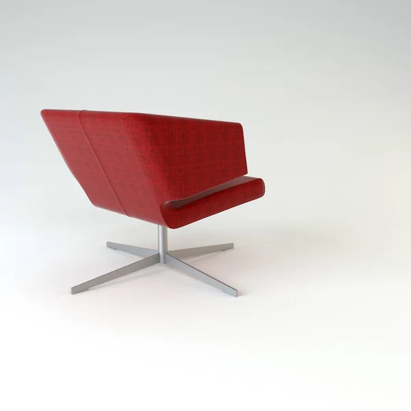 Silla Roja Lotus Estudio Adecuada Para Presentaciones Muebles — Foto de Stock