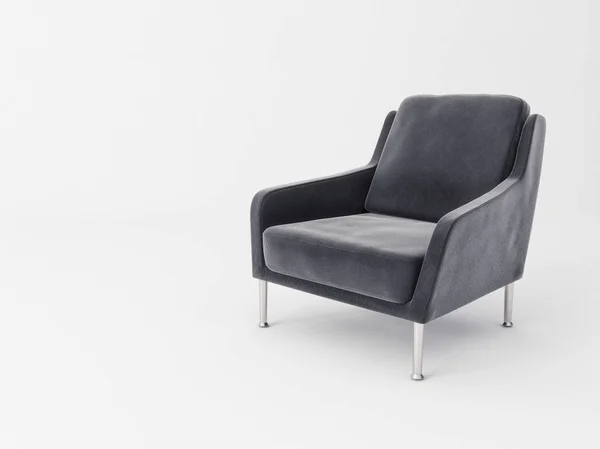 Schwarzer Sessel Für Interieur Und Möbelpräsentationen — Stockfoto