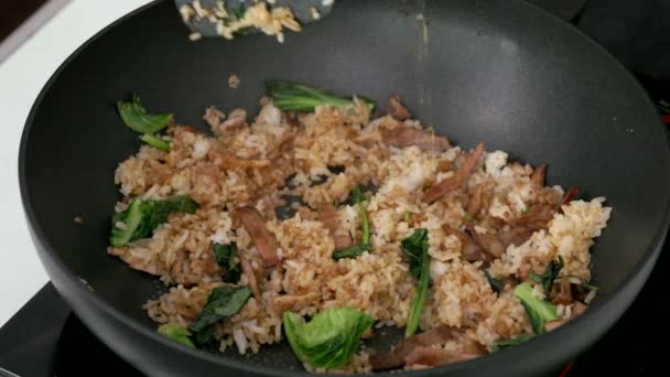 Faceți orez prăjit — Videoclip de stoc