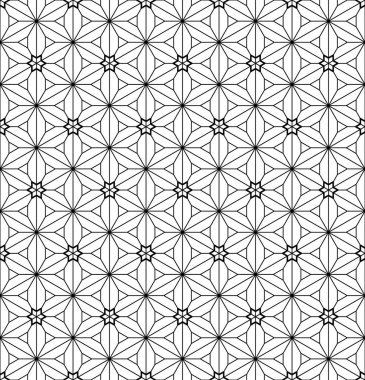 Seamless modeli Japon süs Kumiko dayalı