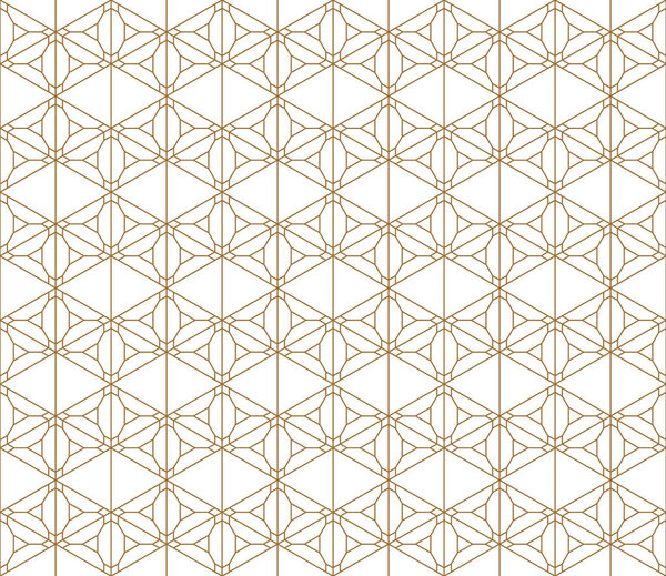 Seamless pattern based on Japanese ornament Kumiko