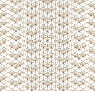 Seamless Japon modeli shoji kumiko altın içinde.
