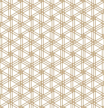 Japon marangoz stili Kumiko Zaiku 'dan esinlenilmiş kusursuz geometrik desen.