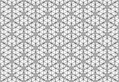 Seamless modeli Japon süs Kumiko dayalı