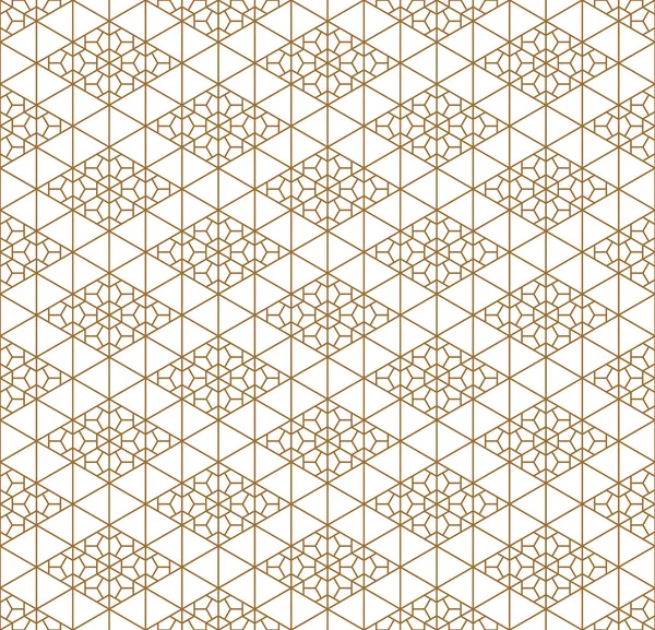 Бесшовный геометрический узор на основе японского орнамента Кумико  . — стоковый вектор