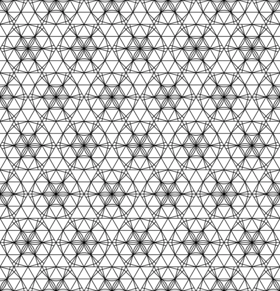 Motif sans couture basé sur l'ornement japonais Kumiko — Image vectorielle