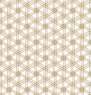 Japon marangoz stili Kumiko Zaiku 'dan esinlenilmiş kusursuz geometrik desen.