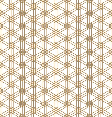 Japon marangoz stili Kumiko Zaiku 'dan esinlenilmiş kusursuz geometrik desen.