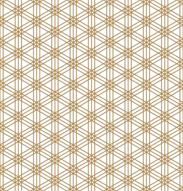 Japon marangoz stili Kumiko Zaiku 'dan esinlenilmiş kusursuz geometrik desen.