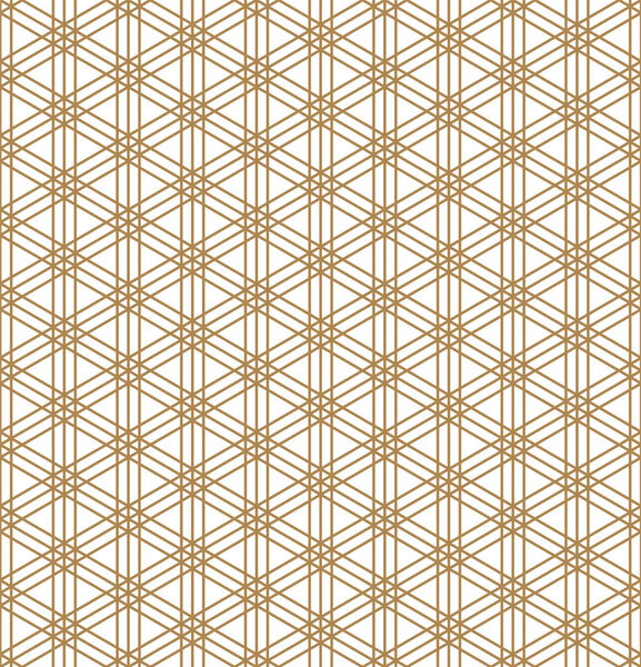 Seamless geometric pattern inspired by Japanese woodworking style Kumiko zaiku.