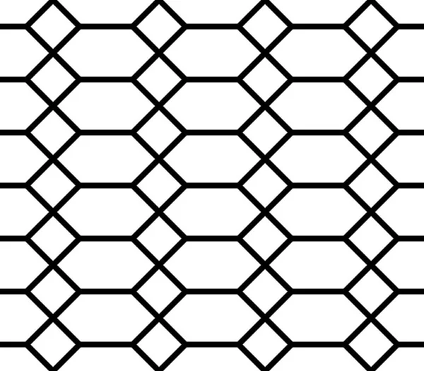 Modèle géométrique sans couture de lignes noires entrelacées . — Image vectorielle