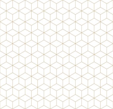 Kusursuz geometrik desen altın ve beyaz. İnce çizgiler..