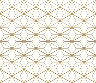 Kusursuz Japon desenli Shoji Kumiko altın. Elmas ızgarası..