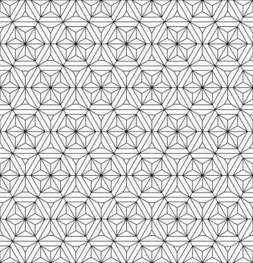 Kesintisiz geometrik model Japon süs Kumiko tabanlı .