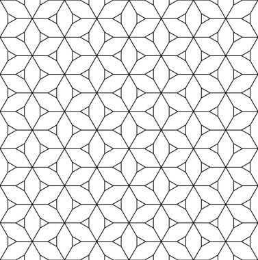 Seamless modeli Japon geometrik süsleme Kumiko dayalı.