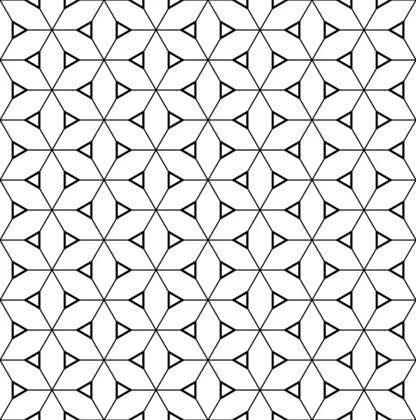 Seamless mönster baserat på japanska geometriska prydnad Kumiko. — Stock vektor