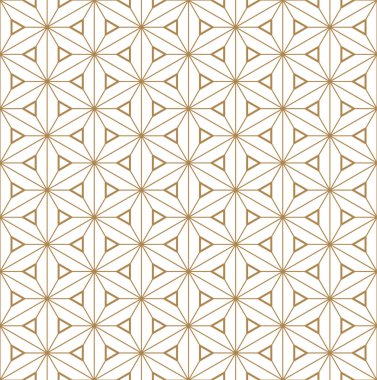 Kusursuz bir desen. Kumiko stiline dayalı, her amaçla harika bir tasarım. Japon model arka plan vektörü. Japon geleneksel duvarı, Shoji. İnce çizgiler..