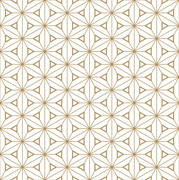 Nahtloses Muster Basierend Auf Kumiko Stil Großartiges Design Für Jeden — Stockvektor