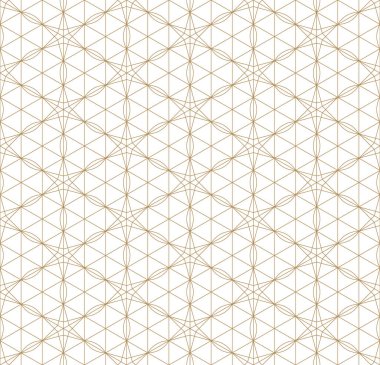 Kusursuz desenli Japon Shoji Kumiko. Şablon, kumaş, tekstil, ambalaj kağıdı, lazer kesim ve oyma için. Japon şablon arka plan vektörü. Karmaşık süs. İnce çizgiler.