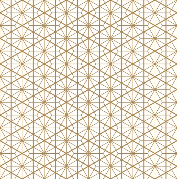 Seamless Pattern Based Kumiko Style Відмінний Дизайн Будь Яких Цілей — стоковий вектор