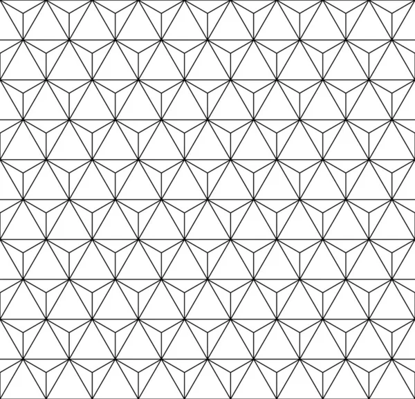 Sömlöst Geometriskt Mönster Baserat Japansk Stil Kumiko Svarta Linjer För — Stock vektor