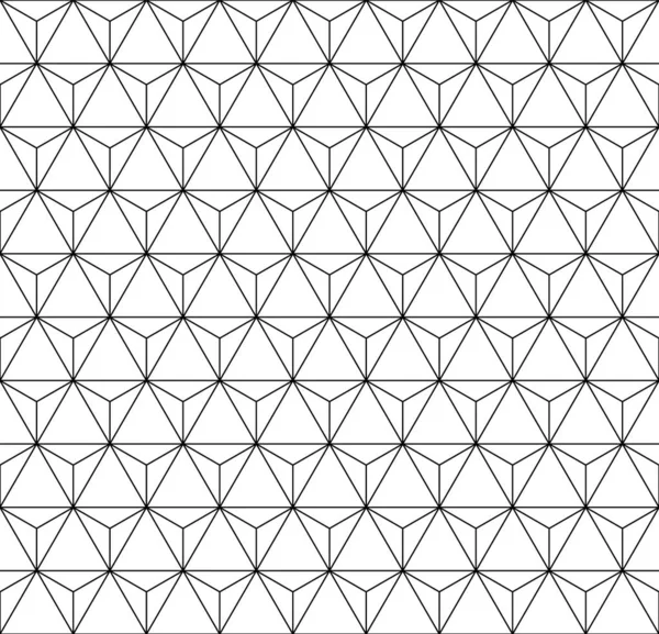 Japon tarzı Kumiko 'ya dayanan kusursuz geometrik desen. Siyah çizgiler. Tasarım şablonu, tekstil, kumaş, ambalaj kağıdı, lazer kesme ve oyma için..