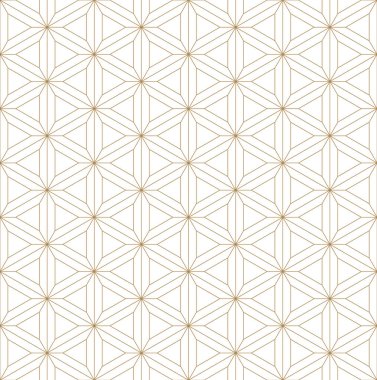 Şoji ekranı için güzel, kusursuz Japon desenli kumiko, her amaçla harika tasarım. Japon model arka plan vektörü. Geleneksel Japon duvarı, Shoji. Çok ince çizgiler..