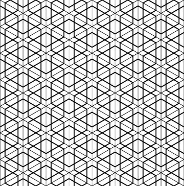 Japon pürüzsüz Kumiko deseni siyah ortalama ve ince çizgiler halinde.