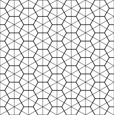 Japon pürüzsüz Kumiko deseni siyah ortalama ve ince çizgiler halinde.