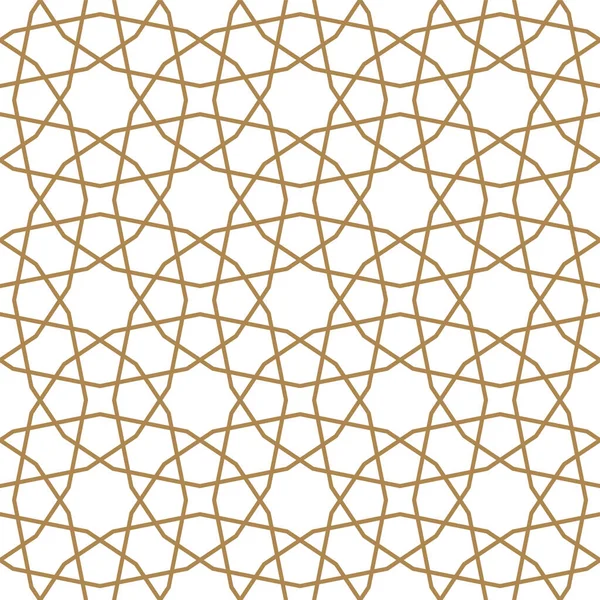 Nahtlose Geometrische Ornament Auf Der Grundlage Traditioneller Arabischer Art Brown — Stockvektor