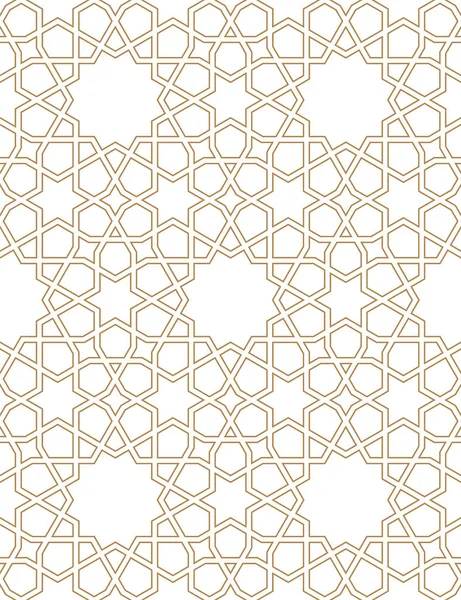 Ornamen Geometris Mulus Berdasarkan Art Brown Tradisional Warna Lines Great - Stok Vektor