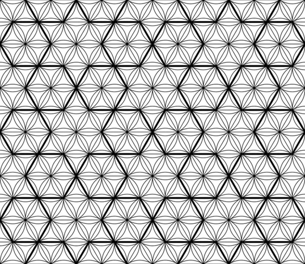 Pattern Geometris Mulus Jepang Templat Desain Tekstil Kain Kertas Bungkus - Stok Vektor