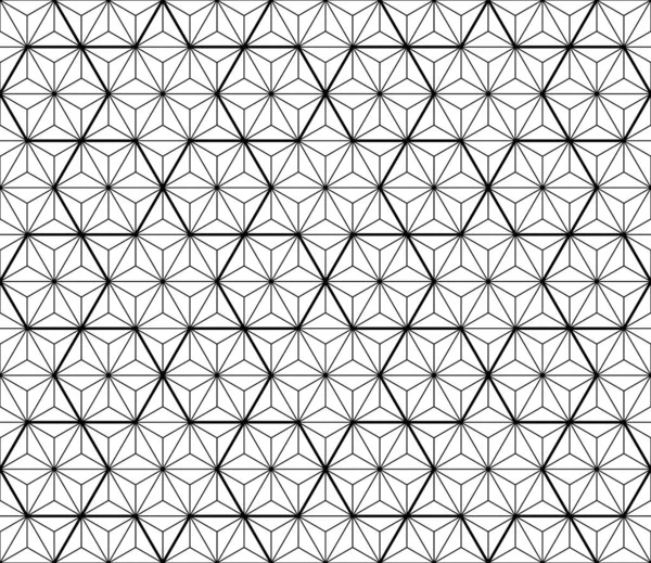Japon Kusursuz Geometrik Desen Tasarım Şablonu Tekstil Kumaş Ambalaj Kağıdı — Stok Vektör