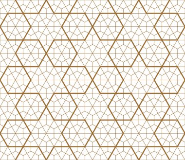 Japon kusursuz geometrik desen. Kahverengi çizgiler. Tasarım şablonu, tekstil, kumaş, ambalaj kağıdı, lazer kesme ve oyma için..