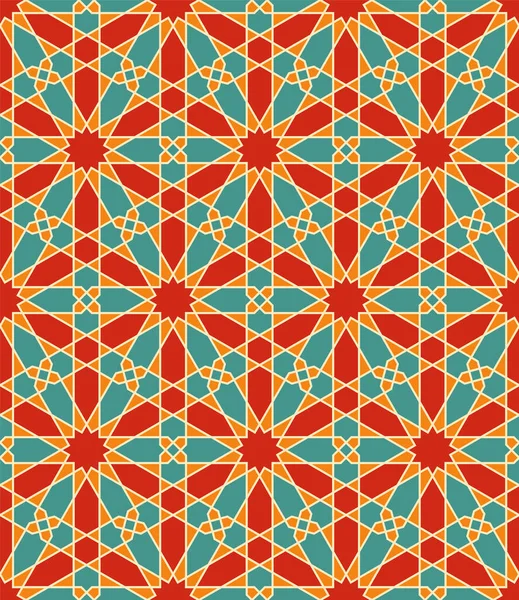 Ornamen Geometris Mulus Berdasarkan Art Great Desain Tradisional Arab Untuk - Stok Vektor