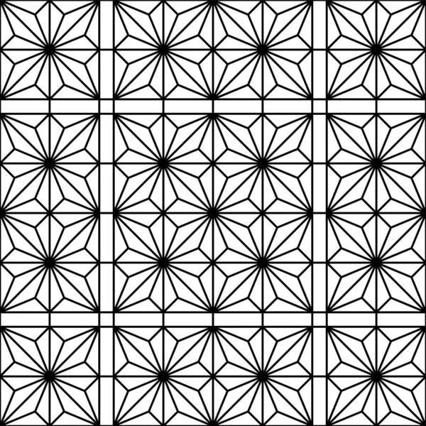 Nahtlose Geometrische Muster Schwarz Weiße Farb Tolles Design Für Druck — Stockvektor