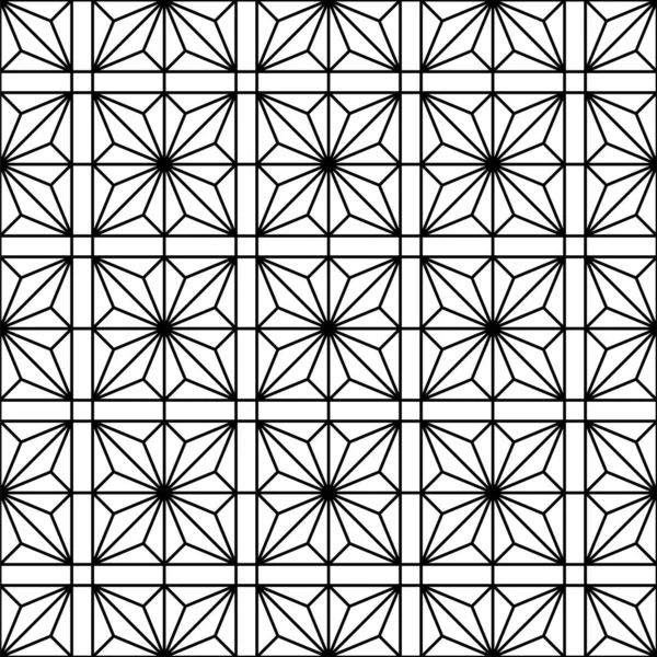 Bezešvé Geometrické Vzor Černá Bílá Barva Skvělý Design Pro Tisk — Stockový vektor