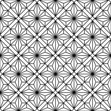 Kusursuz geometrik desen. Siyah-beyaz. Baskı, lazer kesim, gravür çizgileri için harika tasarım..