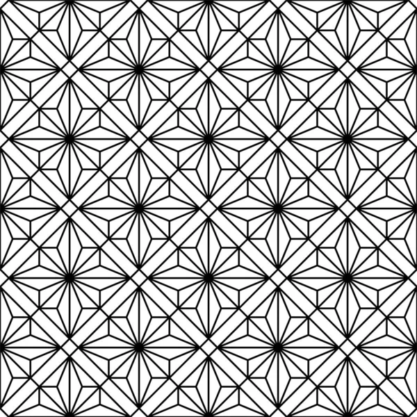 シームレスな幾何学模様 黒と白の色 ラセーティング 彫刻のための素晴らしいデザイン — ストックベクタ