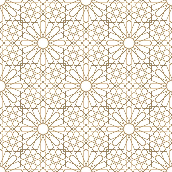 Ornamen Geometris Mulus Berdasarkan Art Brown Tradisional Warna Lines Great - Stok Vektor