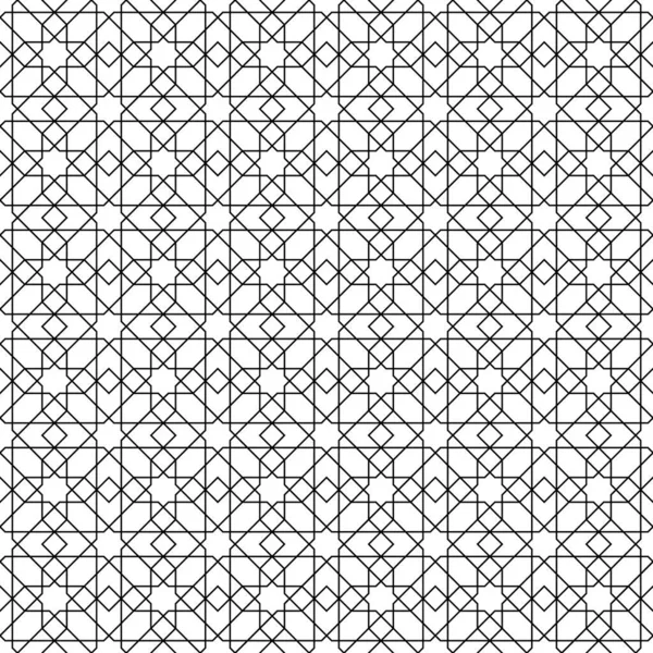 Ornement Géométrique Sans Couture Basé Sur Art Arabique Traditionnel Lignes — Image vectorielle