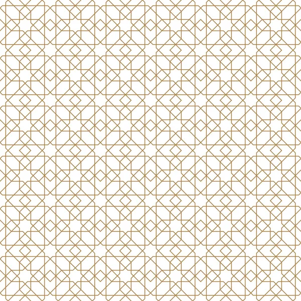 Nahtlose Geometrische Ornament Auf Der Grundlage Traditioneller Arabischer Art Brown — Stockvektor