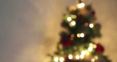 Altın soyut yanıp sönen bulanık sıcak altın arka plan, Noel ağacı ışıkları bokeh şenlikli tatil