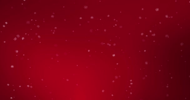 karácsonyi hópelyhek leesett hó tetején a piros gradiens háttér, az alfa-csatorna Matt áramló