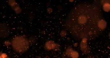 altın parçacıkları siyah zemin üzerinde akış efekti bokeh, tatilde mutlu yıllar 