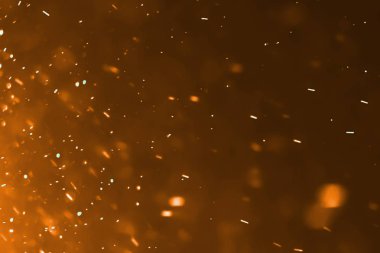 sorunsuz hazır, Altın ışık spot arka plan akan altın toz parçacıklarının döngü 